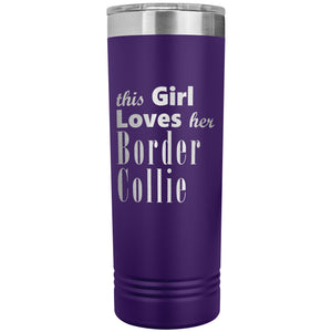 Border Collie - 22oz Insulated Skinny Tumbler