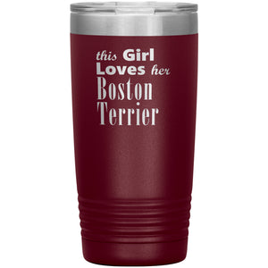Boston Terrier - 20oz Insulated Tumbler