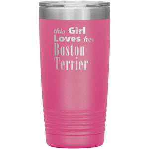 Boston Terrier - 20oz Insulated Tumbler
