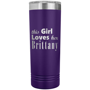 Brittany - 22oz Insulated Skinny Tumbler