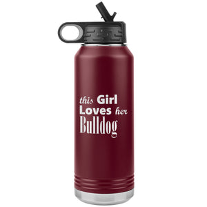 Bulldog - 32oz Insulated Water Bottle