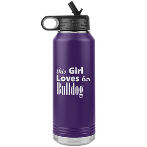Bulldog - 32oz Insulated Water Bottle
