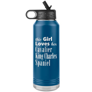 Cavalier King Charles Spaniel - 32oz Insulated Water Bottle