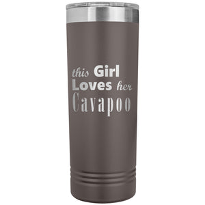 Cavapoo - 22oz Insulated Skinny Tumbler