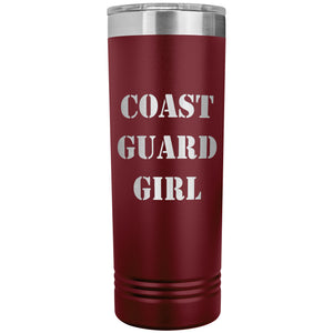 Coast Guard Girl - 22oz Insulated Skinny Tumbler