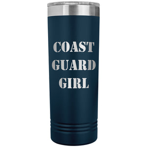 Coast Guard Girl - 22oz Insulated Skinny Tumbler
