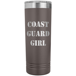 Coast Guard Girl - 22oz Insulated Skinny Tumbler