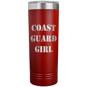 Coast Guard Girl - 22oz Insulated Skinny Tumbler