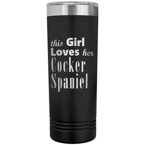 Cocker Spaniel - 22oz Insulated Skinny Tumbler