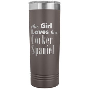 Cocker Spaniel - 22oz Insulated Skinny Tumbler