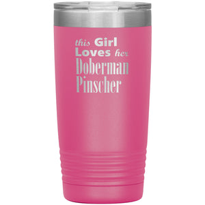 Doberman Pinscher - 20oz Insulated Tumbler