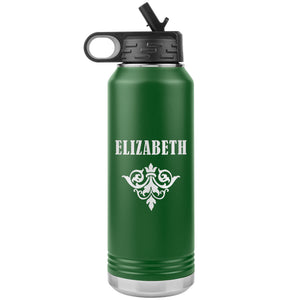 Elizabeth v01 - 32oz Insulated Water Bottle