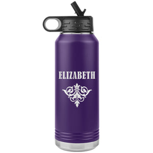 Elizabeth v01 - 32oz Insulated Water Bottle
