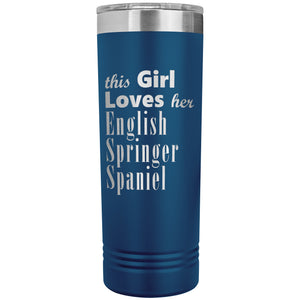English Springer Spaniel - 22oz Insulated Skinny Tumbler