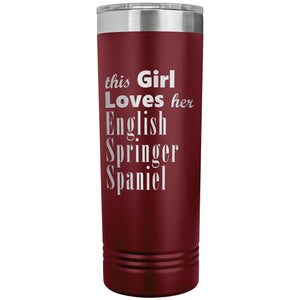 English Springer Spaniel - 22oz Insulated Skinny Tumbler