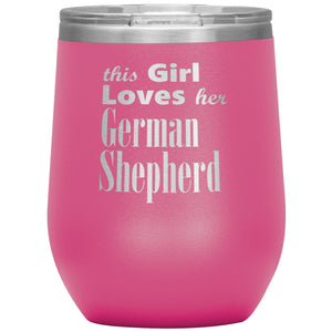 German Shepherd - 12oz Insulated Wine Tumbler
