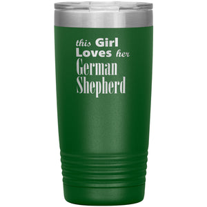 German Shepherd - 20oz Insulated Tumbler