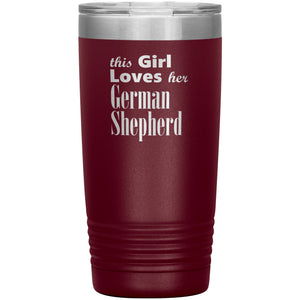 German Shepherd - 20oz Insulated Tumbler