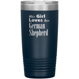 German Shepherd - 20oz Insulated Tumbler