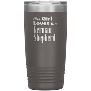 German Shepherd - 20oz Insulated Tumbler