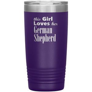 German Shepherd - 20oz Insulated Tumbler