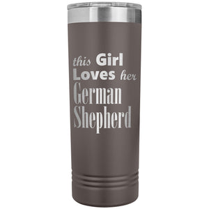 German Shepherd - 22oz Insulated Skinny Tumbler