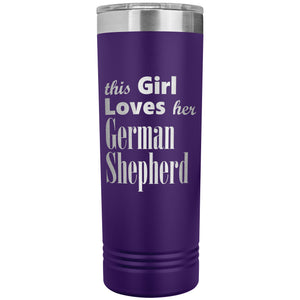 German Shepherd - 22oz Insulated Skinny Tumbler