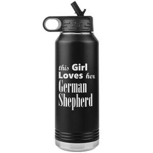 German Shepherd - 32oz Insulated Water Bottle