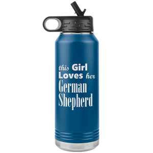 German Shepherd - 32oz Insulated Water Bottle