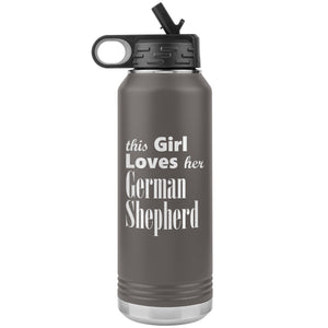 German Shepherd - 32oz Insulated Water Bottle