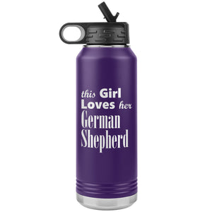 German Shepherd - 32oz Insulated Water Bottle