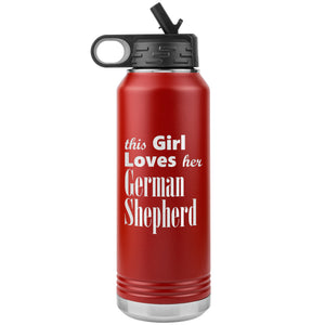 German Shepherd - 32oz Insulated Water Bottle