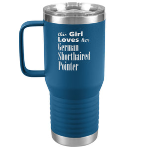 German Shorthaired Pointer - 20oz Insulated Travel Tumbler