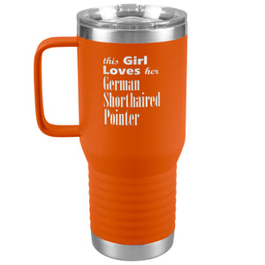German Shorthaired Pointer - 20oz Insulated Travel Tumbler