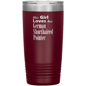 German Shorthaired Pointer - 20oz Insulated Tumbler