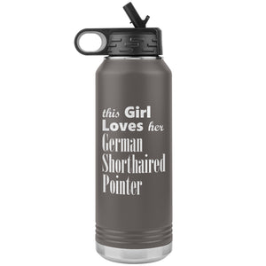 German Shorthaired Pointer - 32oz Insulated Water Bottle