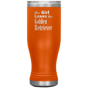 Golden Retriever - 20oz BOHO Insulated Tumbler