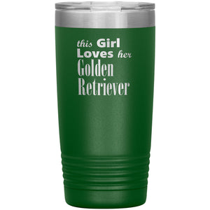 Golden Retriever - 20oz Insulated Tumbler