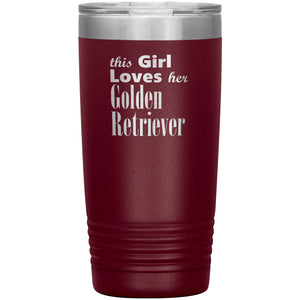 Golden Retriever - 20oz Insulated Tumbler