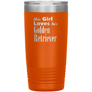Golden Retriever - 20oz Insulated Tumbler