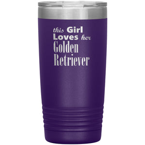 Golden Retriever - 20oz Insulated Tumbler