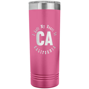 Heart In California v01 - 22oz Insulated Skinny Tumbler