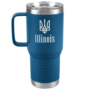Illinois - 20oz Insulated Travel Tumbler