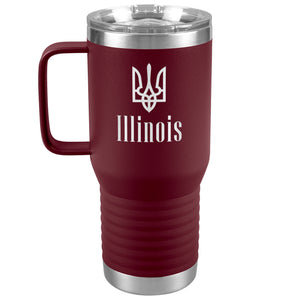 Illinois - 20oz Insulated Travel Tumbler