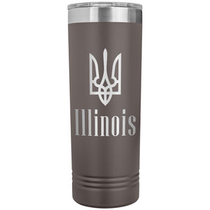 Illinois - 22oz Insulated Skinny Tumbler