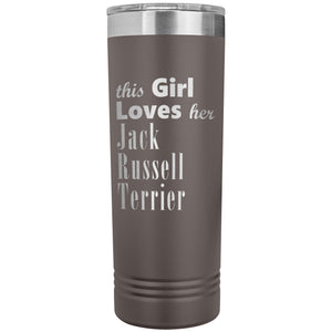 Jack Russell Terrier - 22oz Insulated Skinny Tumbler