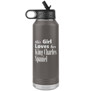 King Charles Spaniel - 32oz Insulated Water Bottle