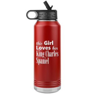 King Charles Spaniel - 32oz Insulated Water Bottle