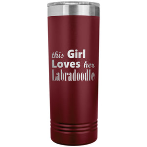 Labradoodle - 22oz Insulated Skinny Tumbler