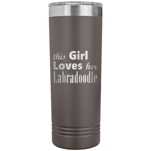 Labradoodle - 22oz Insulated Skinny Tumbler
